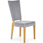 Miodowe Krzesła do jadalni tapicerowane drewniane marki ELIOR 
