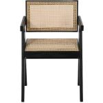 Przecenione Czarne Krzesła stylowe w stylu nadmorskim drewniane 