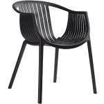 Przecenione Czarne Krzesła ogrodowe w nowoczesnym stylu marki ELIOR 