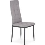 Popielate Krzesła stylowe tapicerowane pikowane marki ELIOR 