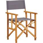 Popielate Krzesła ogrodowe rozkładane marki ELIOR 