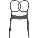 Ciemnoszare Krzesła ogrodowe w nowoczesnym stylu marki Driade - Zrównoważony rozwój 