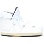 Białe Kozaki zimowe damskie - rodzaj noska: Okrągły eleganckie marki Moon Boot w rozmiarze 37 