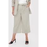 Przecenione Beżowe Spodnie typu culottes damskie marki ONLY w rozmiarze L 