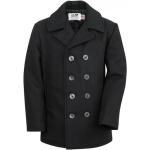 Czarne Płaszcze pikowane wełniane marki Schott NYC w rozmiarze XS 