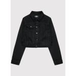 Przecenione Czarne Kurtki wiosenne & jesienne damskie dżinsowe marki Karl Lagerfeld w rozmiarze S 