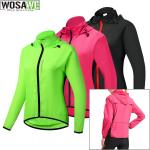 Zielone Wodoodporne Wiatroszczelne Oddychające Koszulki do biegania damskie sportowe w rozmiarze XL 