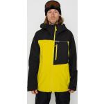 Przecenione Żółte Wodoodporne Oddychające Kurtki snowboardowe męskie zatwierdzone przez Bluesign z otworem wentylacyjnym marki Burton w rozmiarze XL 