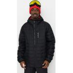 Przecenione Czarne Wodoodporne Oddychające Kurtki snowboardowe męskie z kieszenią wewnętrzną marki Volcom w rozmiarze XL 