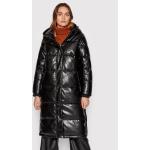 Przecenione Czarne Kurtki zimowe damskie marki DKNY | Donna Karan w rozmiarze S 
