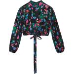 Wielokolorowe Bluzki damskie do prania w pralce z wiskozy z okrągłym dekoltem na jesień marki Desigual w rozmiarze L 