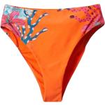 Pomarańczowe Stroje kąpielowe dwuczęściowe damskie do prania w pralce poliamidowe marki Desigual w rozmiarze S 