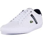 Białe Wysokie sneakersy męskie z tkaniny marki Lacoste w rozmiarze 43 