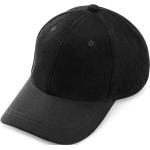 Czarne Czapki z daszkiem baseball cap męskie z zamszu marki LUCLEON 