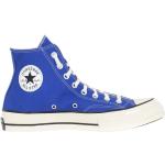 Niebieskie Wysokie sneakersy męskie płócienne na wiosnę marki Converse w rozmiarze 44,5 