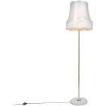 Przecenione Kremowe Lampy w stylu retro marki Qazqa - gwint żarówki: E27 
