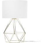 Białe Lampy stołowe okrągłe w nowoczesnym stylu 