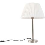 Białe Lampy stołowe z kloszem w nowoczesnym stylu marki Qazqa - gwint żarówki: E27 