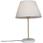 Przecenione Kremowe Lampy stołowe z kloszem w stylu retro marki Qazqa - gwint żarówki: E27 