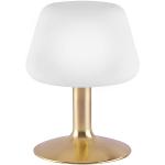 Srebrne Lampy stołowe z kloszem w nowoczesnym stylu stalowe marki Paul Neuhaus - gwint żarówki: G9 