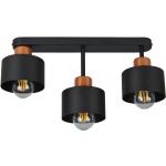 Czarne Lampy sufitowe z kloszem metalowe - gwint żarówki: E27 