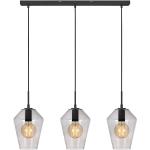 Czarne Lampy wiszące przezroczyste w stylu skandynawskim marki Markslöjd 