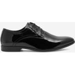 Czarne Buty ślubne męskie - rodzaj noska: Okrągły w rozmiarze 40 