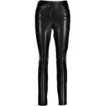 Czarne Skórzane spodnie  Skinny fit marki CAMBIO w rozmiarze M 