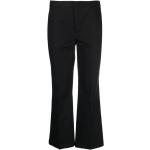 Czarne Spodnie damskie proste z popeliny marki Twinset w rozmiarze XL 