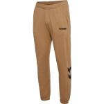 Brązowe Spodnie dresowe męskie w stylu casual marki Hummel Legacy w rozmiarze L 