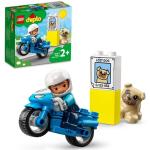 Klocki z motywem motocykli marki Lego Duplo o tematyce policji 