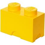 LEGO kamień do przechowywania, 2 wypustki, pudełko do przechowywania, możliwość układania w stos, 2,6 l, żółty