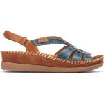 Niebieskie Sandały skórzane damskie na lato marki Pikolinos w rozmiarze 35 