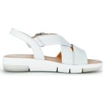 Białe Sandały skórzane damskie na lato marki Gabor w rozmiarze 42,5 