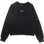 Czarne Swetry z okrągłym dekoltem damskie sportowe marki Nike w rozmiarze M 
