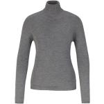 Lekki Sweter z Włókna Wełnianego i Jedwabiu w Kolorze Szarym Melanż Windsor