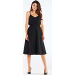 Czarne Spódnice midi damskie z elastanu marki awama w rozmiarze XL 
