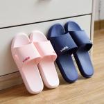 Niebieskie Sandały japonki damskie oddychające gładkie z PCV 