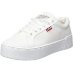 Białe Sneakersy sznurowane damskie nieprzemakalne sportowe marki LEVI´S w rozmiarze 39 