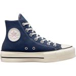 Niebieskie Sneakersy na koturnie damskie dżinsowe marki Converse w rozmiarze 36,5 