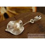 lilia - srebrny wisiorek z perłą