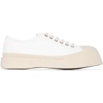 Białe Sneakersy skórzane damskie - rodzaj noska: Okrągły ze skóry cielęcej marki MARNI w rozmiarze 39 