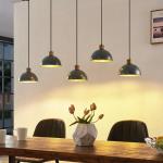 Przecenione Ciemnoszare Lampy wiszące drewniane - gwint żarówki: E27 