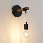 Przecenione Brązowe Kinkiety & Lampy ścienne drewniane - gwint żarówki: E27 