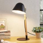 Przecenione Czarne Lampy stołowe z kloszem w stylu skandynawskim metalowe - gwint żarówki: E27 