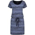 Niebieskie Sukienki z krótkim rękawem damskie z krótkimi rękawami na lato marki Loap w rozmiarze S 