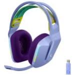 Fioletowe Słuchawki z mikrofonem marki Logitech Bluetooth 
