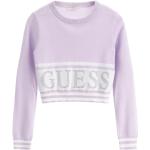 Różowe Swetry dziecięce dla dziewczynek eleganckie z wiskozy marki Guess 