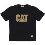 Czarne Koszulki z krótkimi rękawami marki Cat w rozmiarze XL 