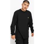 Czarne Koszulki męskie z długimi rękawami bawełniane marki Carhartt WIP w rozmiarze L 